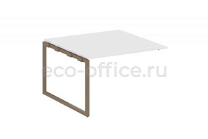Проходной наборный элемент переговорного стола METAL SYSTEM QUATTRO 4x4 40БО.ППРГ-2 Белый / Мокко металл фото