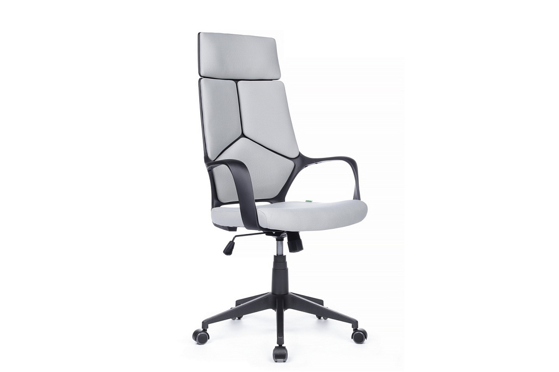Кресло офисное RV Chair IQ RV 8989 Чёрный пластик / Светло-серая ткань  стоимость