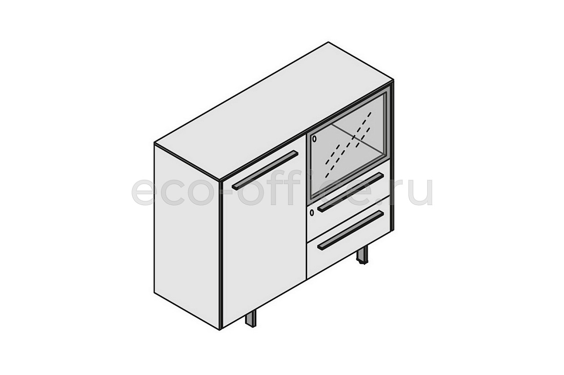Шкаф средний Monolitico E.O.S. 118259 Light Poplar (Cod.64)  стоимость