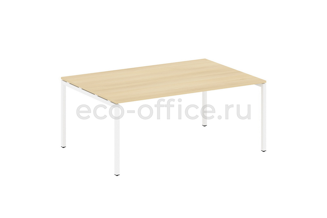 Стол переговорный (1 столешница) METAL SYSTEM QUATTRO 4x4 40БП.ПРГ-1.5 Акация Лорка / Белый металл  стоимость
