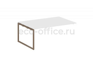 Проходной наборный элемент переговорного стола METAL SYSTEM QUATTRO 4x4 40БО.ППРГ-5 Белый / Мокко металл фото