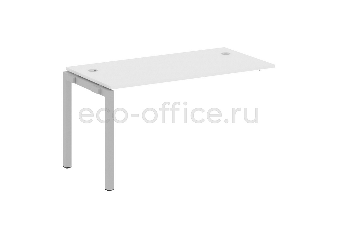 Проходной наборный элемент METAL SYSTEM QUATTRO 5x5 50БП.ПРС-СП-1.3 Белый / Серый металл купить в Москве
