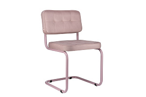 Конференц-кресло ECO-CHAIR COLOMBO Comfort CLM-05 Розовый велюр / Фиолетовая пастель металл фото