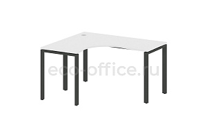 Стол криволинейный левый METAL SYSTEM STYLE БП.СА-3 (L) Белый / Антрацит металл фото