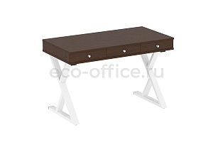 Стол на металлокаркасе HomeOffice VR.SP-1-118.M Венге Цаво / Белый металл фото