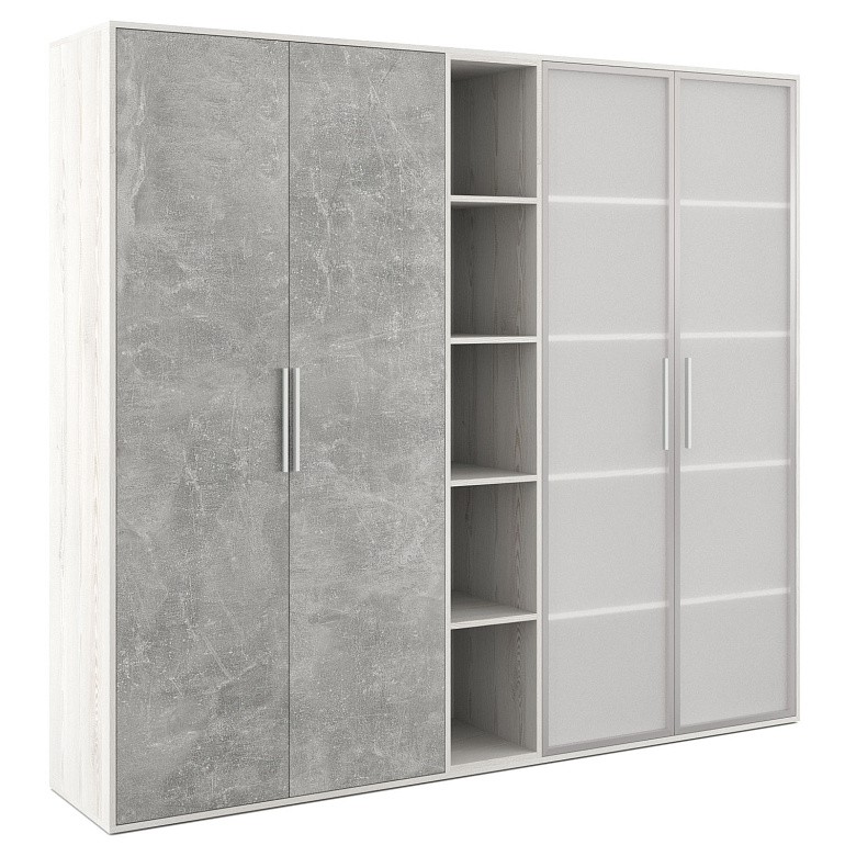 шкаф высокий 4 створки, с нишей b-tone btn36153531 фото