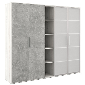 Шкаф высокий 4 створки, с нишей B-tone BTN36153531 фото