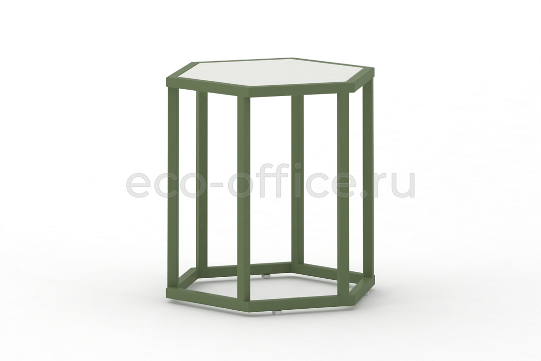 Стол журнальный HEX-450 ColorPastel Сатин / Резедово-зелёный (RAL 6011)  стоимость