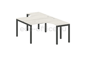 Рабочая станция криволинейная METAL SYSTEM QUATTRO 5x5 50БП.РАС-СА-2.3 Дуб Наварра / Антрацит металл фото