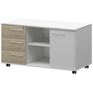 Креденция левая Protech KZT-62L Кронберг/Белый фото