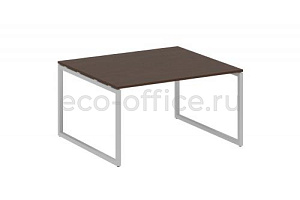Стол переговорный (1 столешница) METAL SYSTEM QUATTRO 4x4 40БО.ПРГ-1.3 Венге Цаво / Серый металл фото