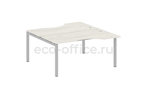 Рабочая станция криволинейная METAL SYSTEM QUATTRO 5x5 50БП.РАС-СА-2.1 Дуб Наварра / Серый металл фото