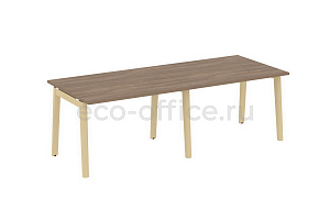 Стол переговорный (2 столешницы) ONIX WOOD OW.PRG-2.2 Дуб Аризона / Дуб Светлый фото