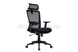 Кресло RV Chair LINE W-202 AC Чёрный пластик / Чёрная сетка фото