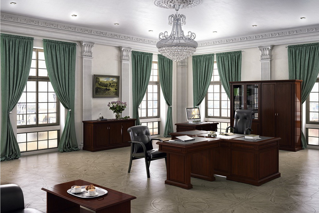 кабинет руководителя ministry дуб шоколад фото