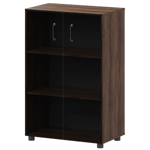 Стеллаж средний закрытый с стеклянными фасадами Protech К-933,К-946,КФ-946 Лагос фото