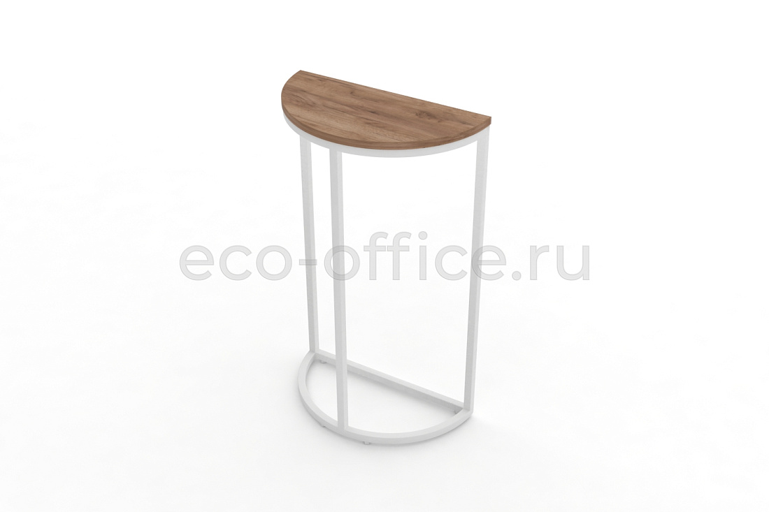Стол журнальный SLICE-850 Дуб Табак / Белый металл  стоимость