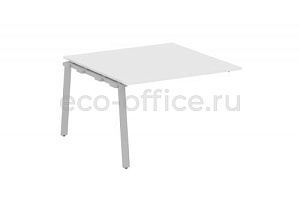 Проходной наборный элемент переговорного стола METAL SYSTEM STYLE БА.ППРГ-2 Белый / Серый металл фото