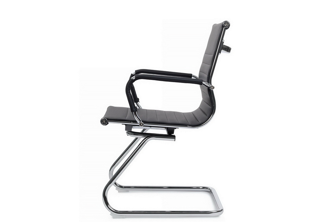 Конференц-кресло RV Chair HUGO 6002-3EC Чёрная экокожа  стоимость