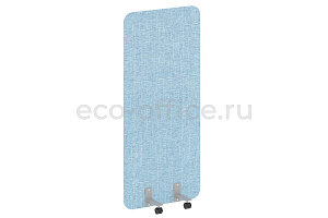 Перегородка на металлических опорах, на роликах R-LINE SOFT AP.R-80-180 Рогожка Romeo 01 / Серый металл фото
