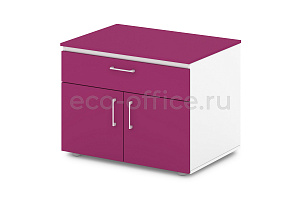 Тумба под оргтехнику SENTIDA COLOR S-280 Малина фото
