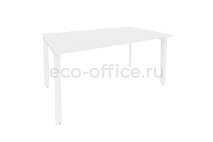 Стол переговорный (1 столешница) ONIX O.MP-PRG-1.4 Белый Бриллиант / Белый металл фото