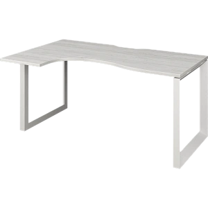Стол эргономичный левый на металлокаркасе Protech НТМП.О-060.ЛВ Сосна винтер/Белый фото