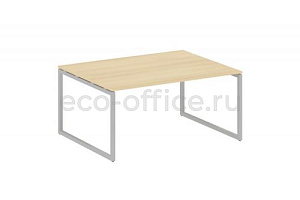 Стол переговорный (1 столешница) METAL SYSTEM QUATTRO 4x4 40БО.ПРГ-1.4 Акация Лорка / Серый металл фото