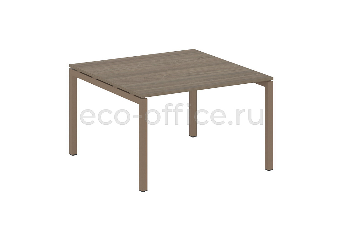 Стол переговорный (1 столешница) METAL SYSTEM QUATTRO 5x5 50БП.ПРГ-1.2 Вяз Благородный / Мокко металл  стоимость