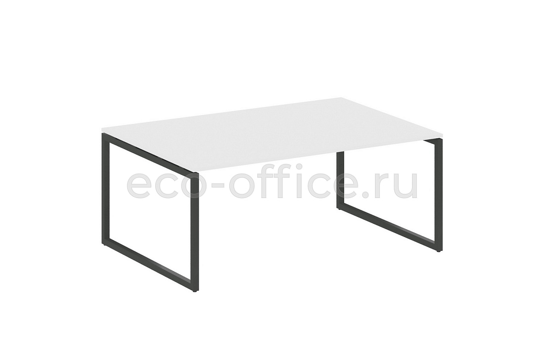 Стол переговорный (1 столешница) METAL SYSTEM QUATTRO 4x4 40БО.ПРГ-1.5 Белый / Антрацит металл  стоимость