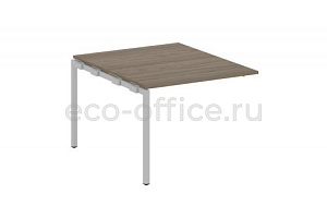 Проходной наборный элемент переговорного стола METAL SYSTEM QUATTRO 4x4 40БП.ППРГ-1 Вяз Благородный / Серый металл фото