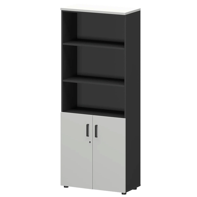 шкаф protech смш-58д2 тип2 графит/белый фото