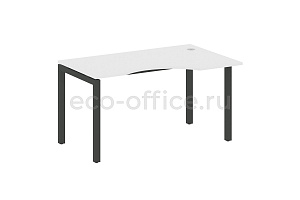 Стол криволинейный правый METAL SYSTEM QUATTRO 5x5 50БП.СА-2 Пр Белый / Антрацит металл фото
