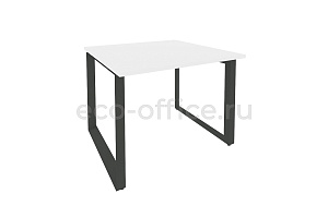 Стол переговорный (1 столешница) ONIX O.MO-PRG-1.1 Белый Бриллиант / Антрацит металл фото