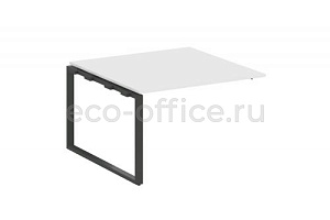 Проходной наборный элемент переговорного стола METAL SYSTEM STYLE БО.ППРГ-2 Белый / Антрацит металл фото