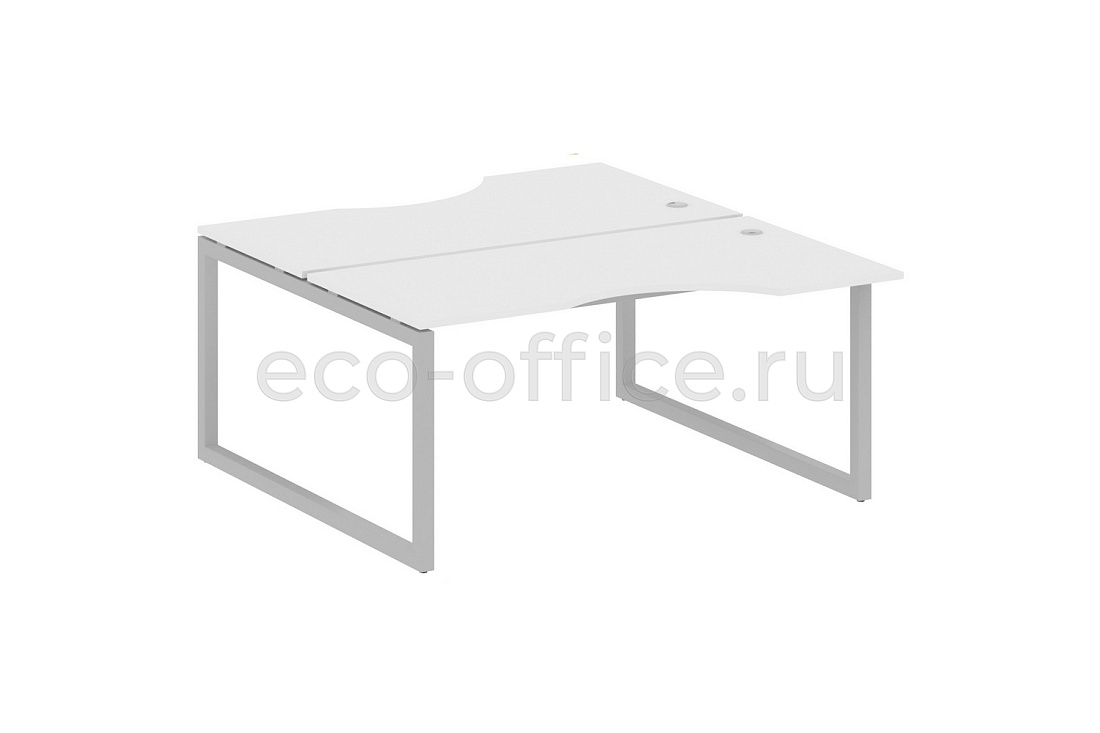 Рабочая станция криволинейная METAL SYSTEM QUATTRO 5x5 50БО.РАС-СА-2.1 Белый / Серый металл  стоимость