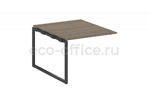 Проходной наборный элемент переговорного стола METAL SYSTEM QUATTRO 4x4 40БО.ППРГ-1 Вяз Благородный / Антрацит металл фото
