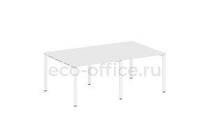 Стол переговорный (2 столешницы) METAL SYSTEM STYLE БП.ПРГ-2.1 Белый / Белый металл фото
