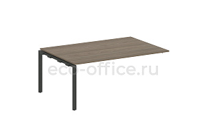 Проходной наборный элемент переговорного стола METAL SYSTEM STYLE БП.ППРГ-5 Вяз Благородный / Антрацит металл фото