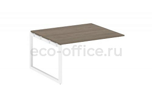 Проходной наборный элемент переговорного стола METAL SYSTEM QUATTRO 5x5 50БО.ППРГ-3 Вяз Благородный / Белый металл фото