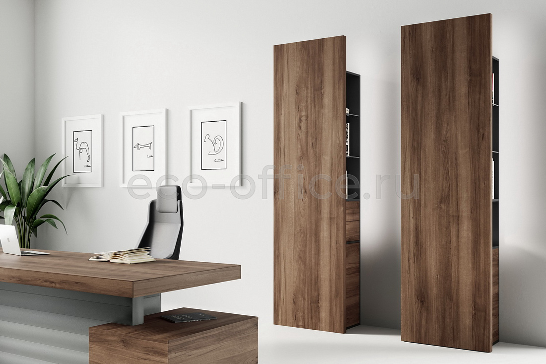 Шкаф тотем с дверцей JERA 159968 Grey Elm / Stone Grey  стоимость