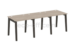 Рабочая станция на 3 рабочих места ONIX WOOD OW.RS-3.0.8 Дуб Аттик / Дуб Тёмный фото