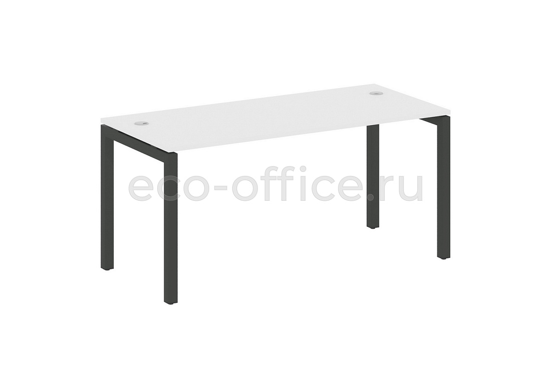 Стол письменный METAL SYSTEM QUATTRO 5x5 50БП.СП-4 Белый / Антрацит металл купить в Москве