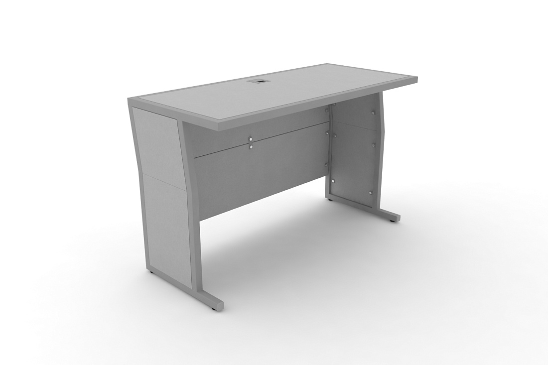 Стол для преподавателя DESK DK-1200U Серый / Серый Металл  стоимость