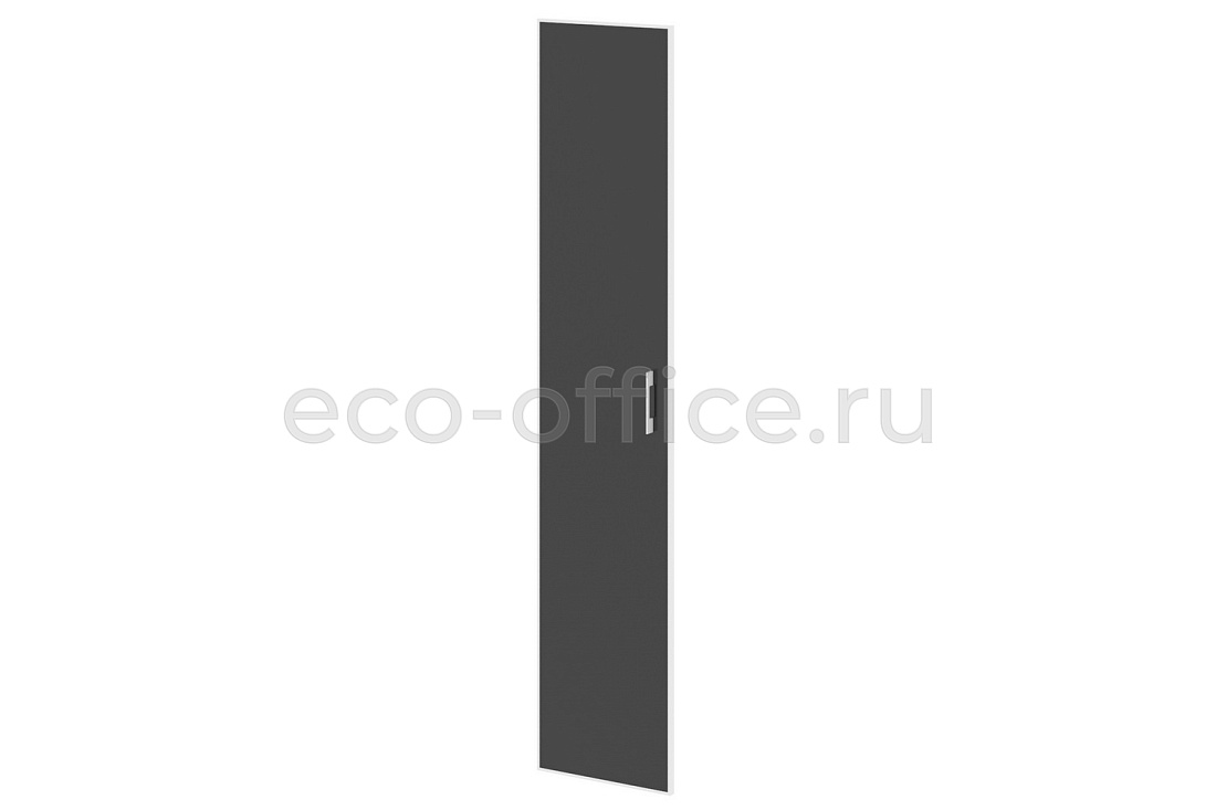 Дверь высокая стеклянная левая YALTA LT.S-1 R (L) black Чёрное стекло купить в Москве