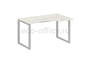 Стол криволинейный правый METAL SYSTEM STYLE БО.СА-2 (R) Дуб Наварра / Серый металл фото