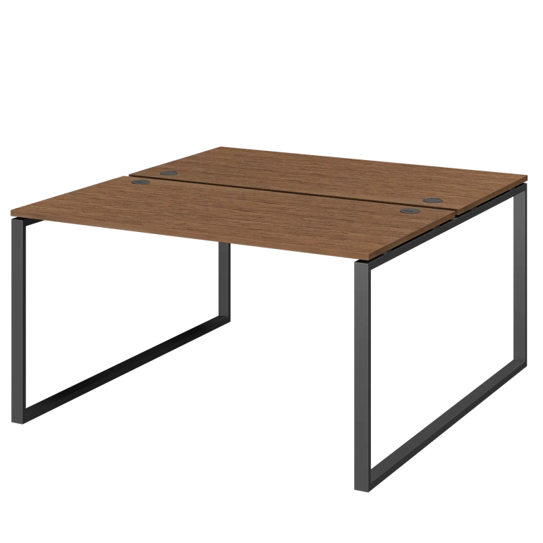 бенч двойной на 2 рабочих места protech амб.о-004 орех/антрацит фото