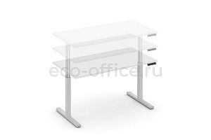 Стол электроподъёмный MOVE UP MV.SE-3.7 Белый Бриллиант / Белый металл фото