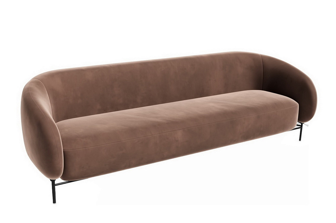 диван трёхместный belt blt-3 велюр forward 297 фото