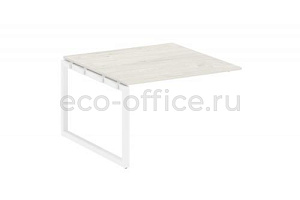 Проходной наборный элемент переговорного стола METAL SYSTEM QUATTRO 5x5 50БО.ППРГ-2 Дуб Наварра / Белый металл фото